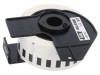 Bandă de folie albă 29mm x 15,24m cu text negru