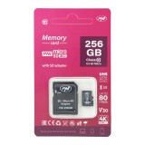 Cumpara ieftin Aproape nou: Card de memorie MicroSD PNI 256GB cu adaptor SD Clasa 10, 80 Mb/s, V30