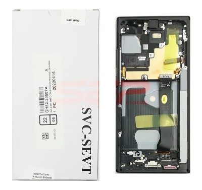 LCD+Touchscreen cu Rama Samsung Galaxy Note 20 Ultra / N985 BLACK Original Service Pack foto