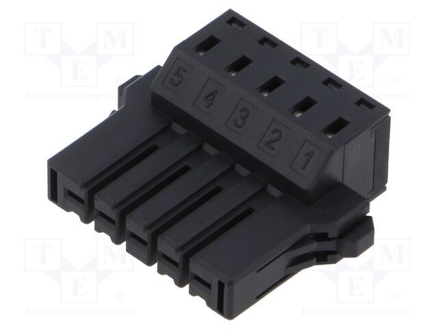 Regletă de conexiuni deconectabilă 5,08mm DEGSON ELECTRONICS cu 5 piste drept mufă