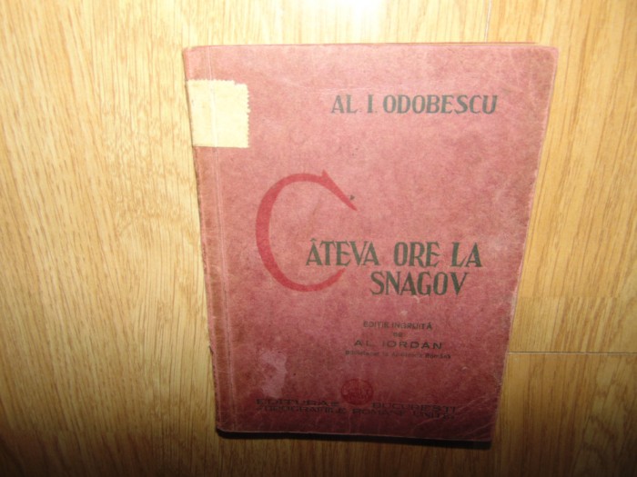 Al.I Odobescu - Cateva ore la Snagov