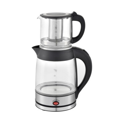 Set fierbator electric plus ceainic Zilan ZLN4858 Argintiu, putere 2200W, capacitate 1.8L si 0.8L foto