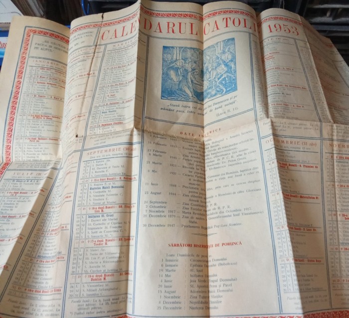 Act Calendar Catolic 1953