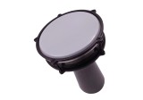 Cumpara ieftin Tarabana Darbuka Aluminiu 20cm, Negru/Argintiu, Instrument Muzical Percutie Orientala, Djembe 8 inch