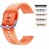 Cumpara ieftin Curea silicon, compatibila Apple Watch 9|8|7|6|5|4|3|2|1 Series, 41mm|40mm|38mm, Orange Fire