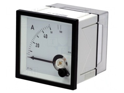 Ampermetru Panou AC True RMS 0-50A/100A Clasa 1.5 foto