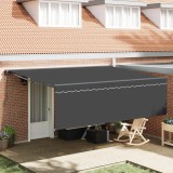 vidaXL Cortina Retractabilă Antracit 450 &times; 350 cm 3330874