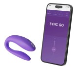 Stimulator Sync Go We-Vibe, Aplicatie Mobila, Control Bluetooth, Silicon, USB, Mov