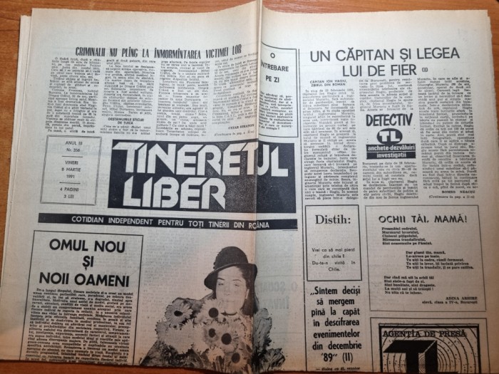 ziarul tineretul liber 8 martie 1991