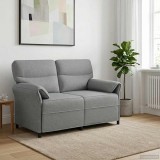 vidaXL Canapea 100% poliester, cadru din metal, MDF, placaj 42033883