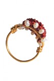 B145b. Inel Oval crosetat, fir metalic de cupru, Rosietic, 5 cm, 46 - 56, RavariuArt