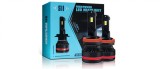 Set 2 LED-uri Auto H4 AutoREY&reg; Premium, 55w/bec , 20000 Lumeni, 6500K, AUTO, 12-24 Volti, CSP, Canbus, fara eroare de bec ars, Miez Cupru, Radiator Al