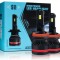 Set 2 LED-uri Auto H4 AutoREY&reg; Premium, 55w/bec , 20000 Lumeni, 6500K, AUTO, 12-24 Volti, CSP, Canbus, fara eroare de bec ars, Miez Cupru, Radiator Al