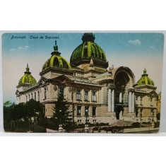 BUCURESTI , CASA DE DEPUNERI , CALEA VICTORIEI , CARTE POSTALA , INCEPUTUL SEC. XX