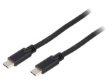 Cablu USB-C 3.2 0.5m Negru 5Gbps