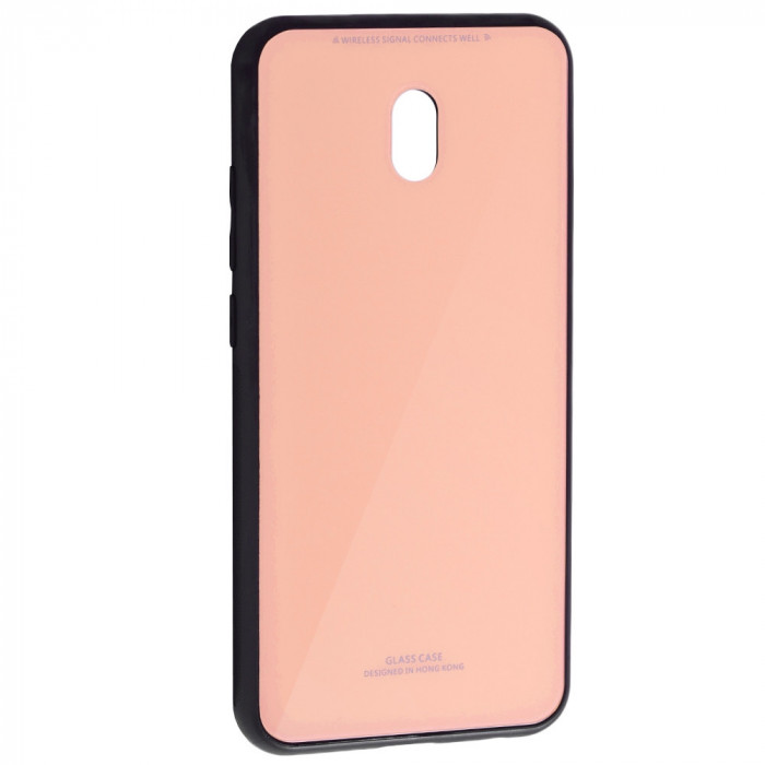 Husa XIAOMI Redmi 8A - Glass (Roz)