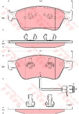Set placute frana,frana disc AUDI A8 (4D2, 4D8) (1994 - 2002) TRW GDB1598 foto