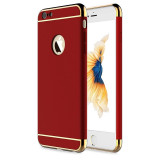 Husa Apple iPhone 8, Elegance Luxury 3in1 Rosu, Negru, MyStyle