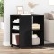 vidaXL Dulap de depozitare cu roata Stejar negru 60 x 53 x 72.5 cm