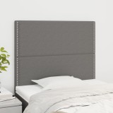 Gossi tablii de pat, 2 buc, gri inchis, 80x5x78/88 cm, textil