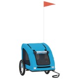 Cumpara ieftin Remorca de bicicleta animale companie, albastru, oxford/fier