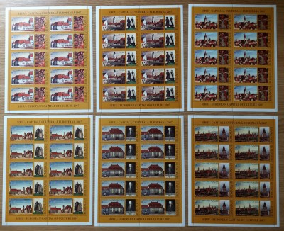 RO 2007 LP 1769 a &amp;quot;Sibiu - Capitala culturala Eu.2007&amp;quot; - minicoli de 10, MNH foto