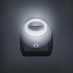 Lampa de veghe cu LED si senzor de lumina - alb foto