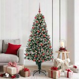 VidaXL Brad de Crăciun artificial Verde 180 cm PVC și Oțel și Plastic 3396264