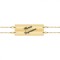Forever - Set bratari din argint 925 placat cu aur galben 24K tablite personalizate pentru cuplu