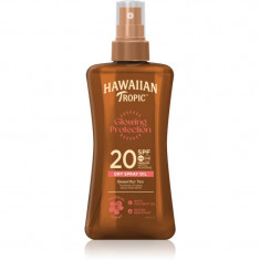 Hawaiian Tropic Glowing Protection Dry Oil Spray gel cu protectie solara hidratant SPF 20 200 ml