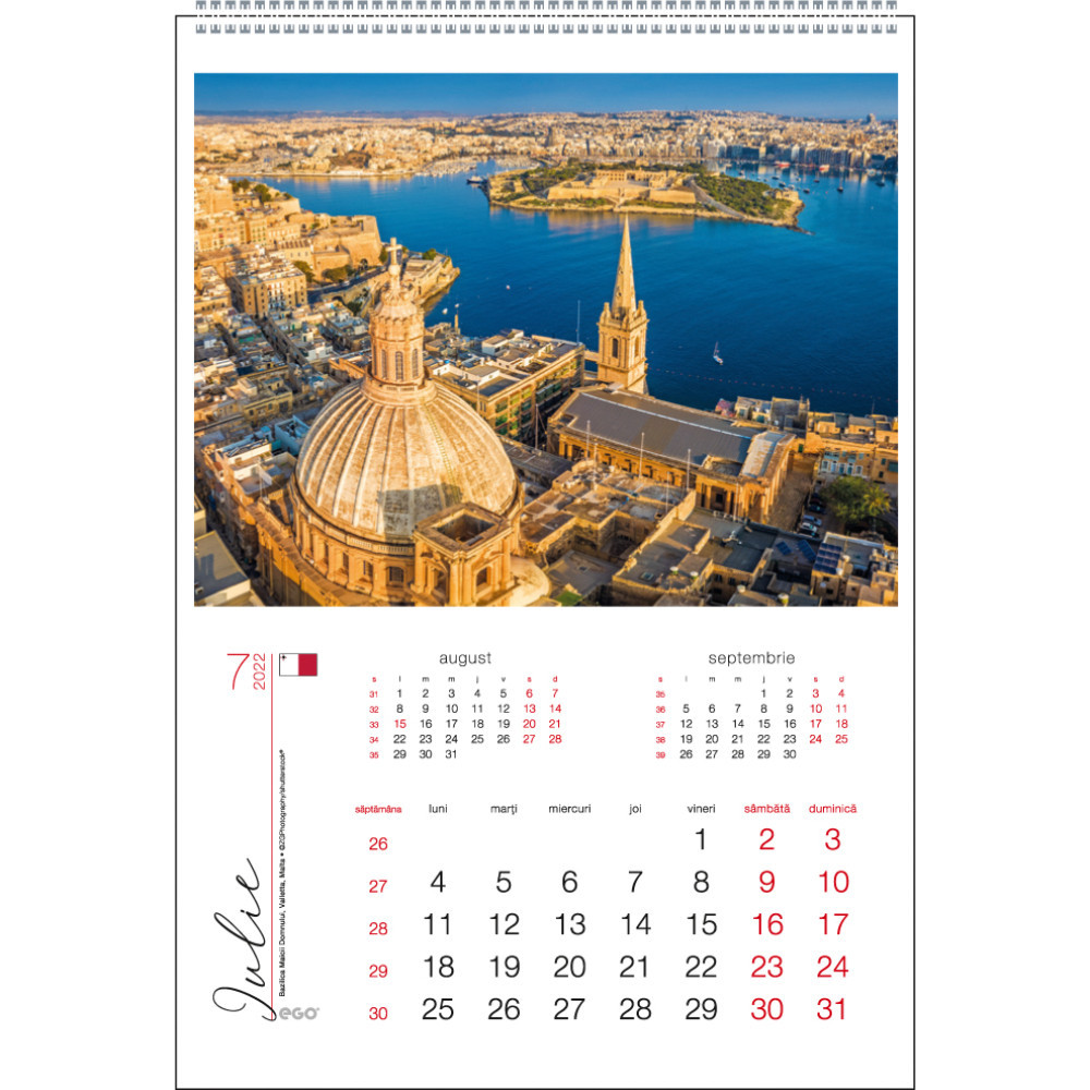 Calendar de Perete Ego, Model Orasele Lumii, 330x480 mm, 13 File, Calendar  Birou, Calendar de Perete, Calendar pentru Birou, Calendar Perete, Calendar  | Okazii.ro