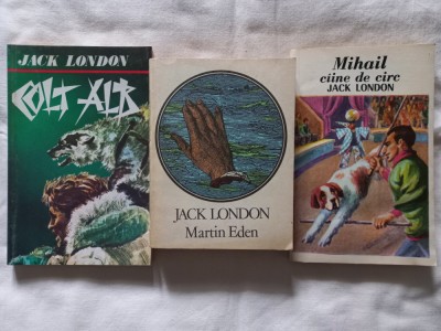 JACK LONDON - COLT ALB + MARTIN EDEN + MIHAIL, CAINE DE CIRC ( 3 VOLUME) foto