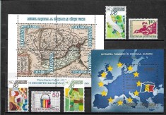C5572 - lot timbre nestampilate MNH Romania + Liechtenstein