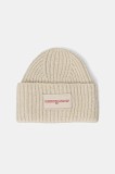 Tommy Jeans pălărie din amestec de l&acirc;nă culoarea bej, AW0AW17984