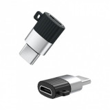 Adaptor micro USB 2.0 la USB type C M-T pentru breloc, XO NB149-A, Oem