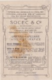 Socec &amp; Co Librarie Papetarie Ateliere Grafice BUCURESTI 1921