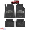 Covorașe Auto TeamCar&reg; Tip Tăviță Compatibile Honda HR-V 2 (2015&ndash;2021) - Silver, Cauciuc, Oem