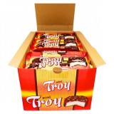 Pachet 24x Biscuiti glazura ciocolata si marshmallow mini Troy 50g MGR9755