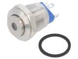 Comutator anti-vandalism verde IP65 SPST-NO 2A 36VDC
