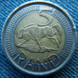 2o - 5 Rand 2011 Africa de Sud / an unic de batere / bimetal
