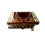 Cutie de bijuterii din lemn cutie magică puzzle cu cheie ascunsa depozit secret pentru inel sau bani provocare