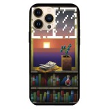 Husa compatibila cu Apple iPhone 15 Pro Max model Minecraft Sunset, Silicon, TPU, Viceversa, Transparent, Carcasa