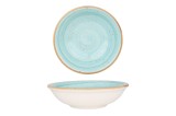 Bonna Farfurie ad&acirc;ncă - Aqua - Porţelan - 13 cm (220cc) - set de 6
