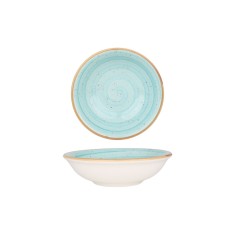 Bonna Farfurie ad&acirc;ncă - Aqua - Porţelan - 13 cm (220cc) - set de 6