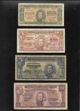 Set Uruguay 50 centesimos + 1 + 5 + 10 pesos 1939
