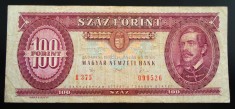 Bancnota 100 FORINTI - UNGARIA, anul 1992 * cod 55