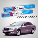 Cumpara ieftin Ștergătoare Skoda Superb 3T4 2008-2015 | Set Față Flat &ndash; TeamCar&reg;