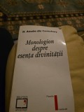 Monologion despre esența divinității - Sf. Anselm din Canterbury