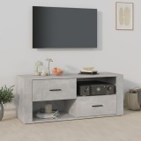 VidaXL Comodă TV, gri beton, 100x35x40 cm, lemn prelucrat