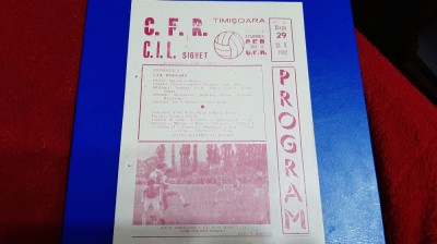 program CFR Timisoara - CIL Sighet foto